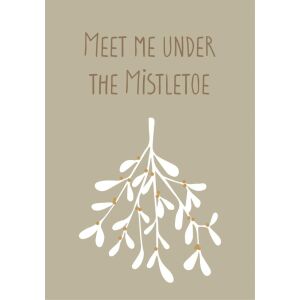 IB Laursen Metallschild Meet me under the Mistletoe