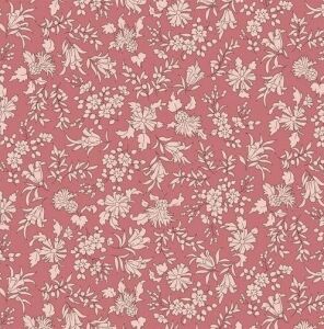 Liberty Lasenby Stoff Thistle Field, pink & coral