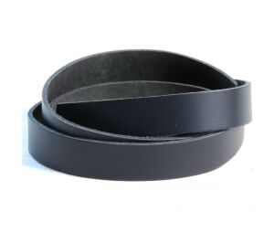 Lederband schwarz, 3.8 cm