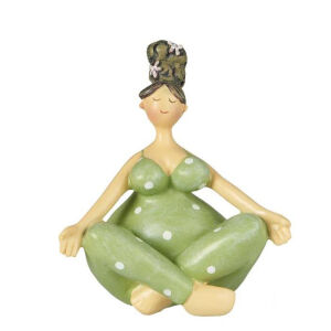 IB Laursen Dame in Yoga-Position, sitzend grün