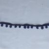 Pompon-Borte klein dunkelblau